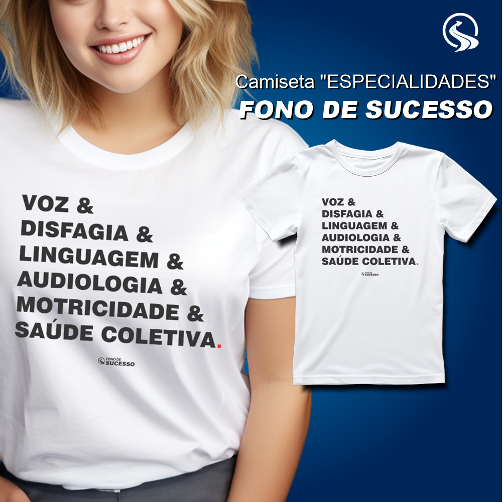 Camiseta ESPECIALIDADES - Unissex - Cores Claras