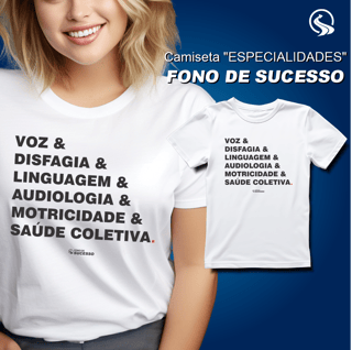 Camiseta ESPECIALIDADES - Unissex - Cores Claras