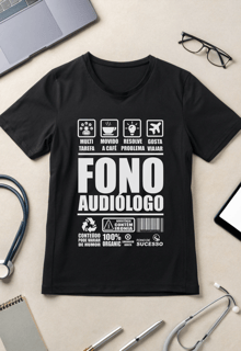 Camiseta Fonoaudiologia FONOINSTRUCTIONS - Unissex - Cores Escuras