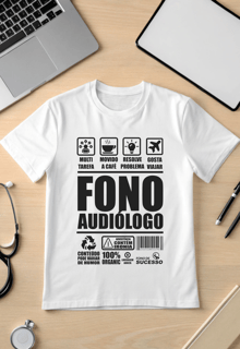 Camiseta Fonoaudiologo FONOINSTRUCTIONS - Unissex - Cores Claras