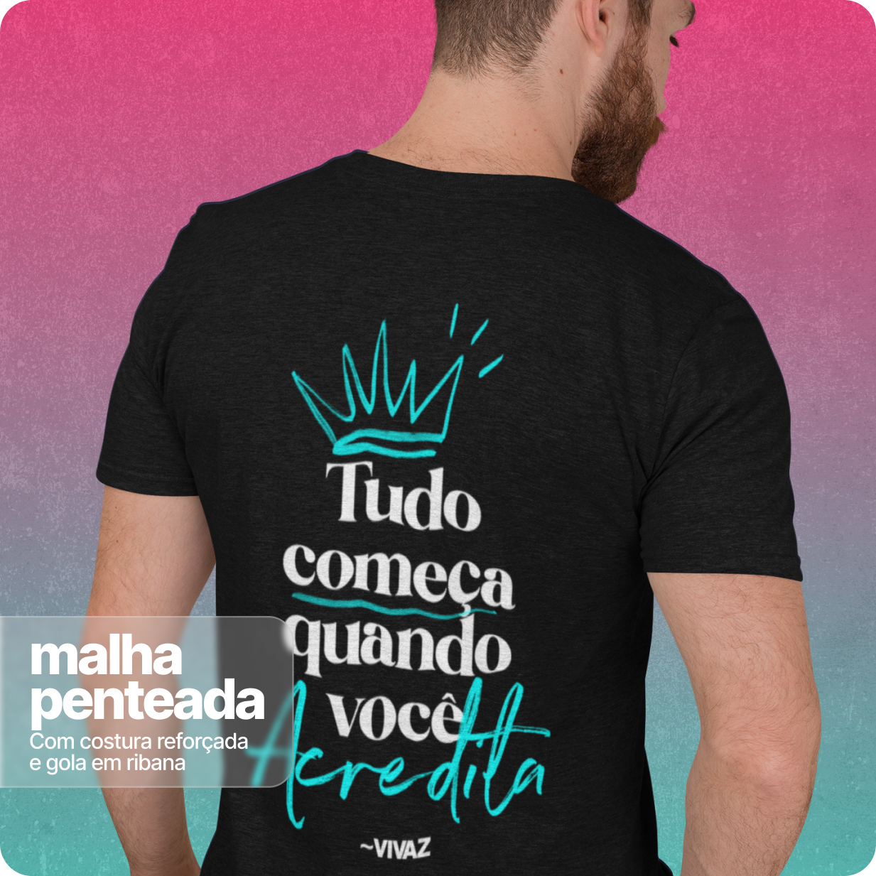 Camiseta Unissex Quality –  Acredite