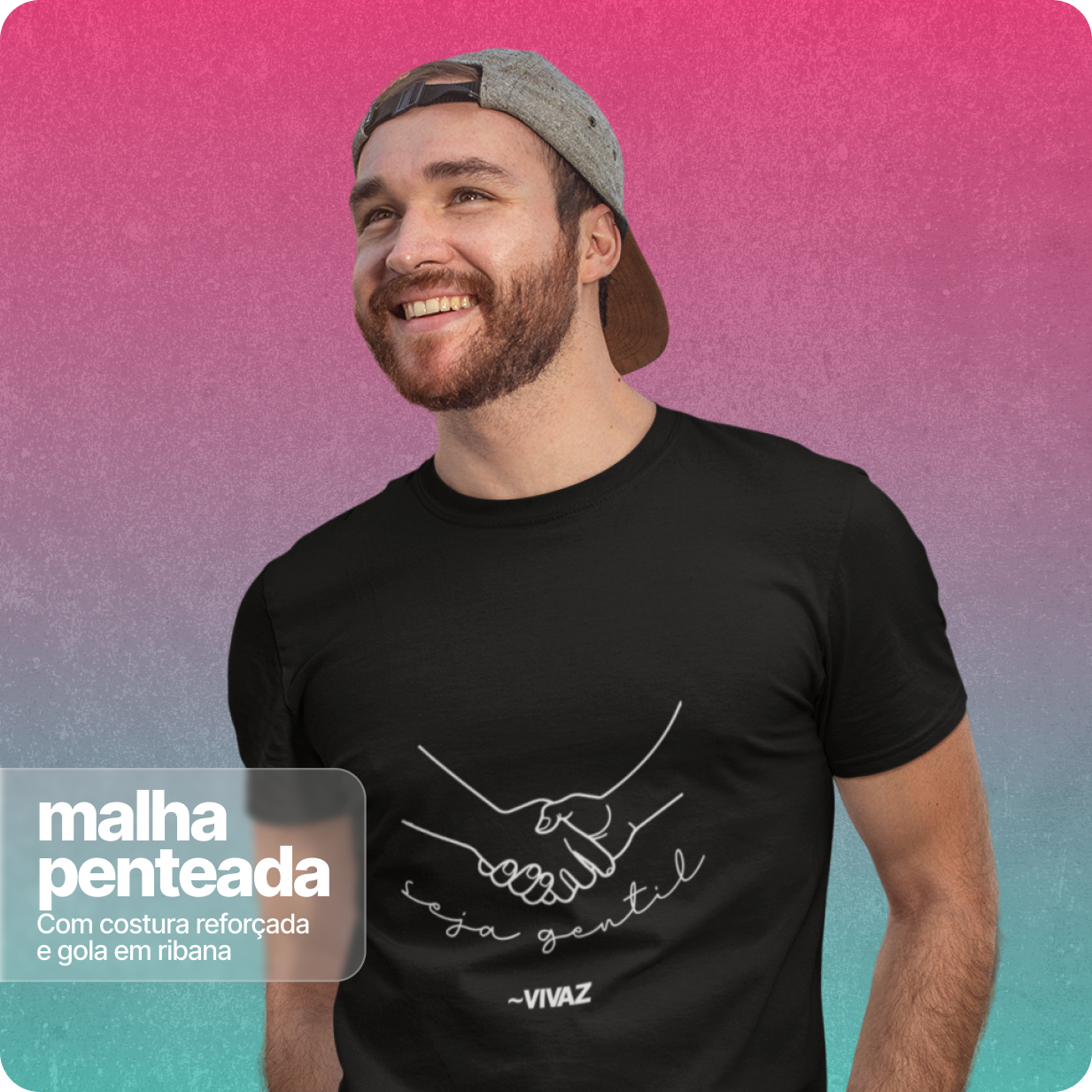 Camiseta Unissex Quality –  Seja Gentil