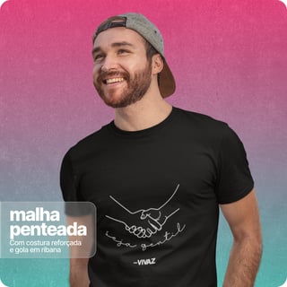 Camiseta Unissex Quality –  Seja Gentil