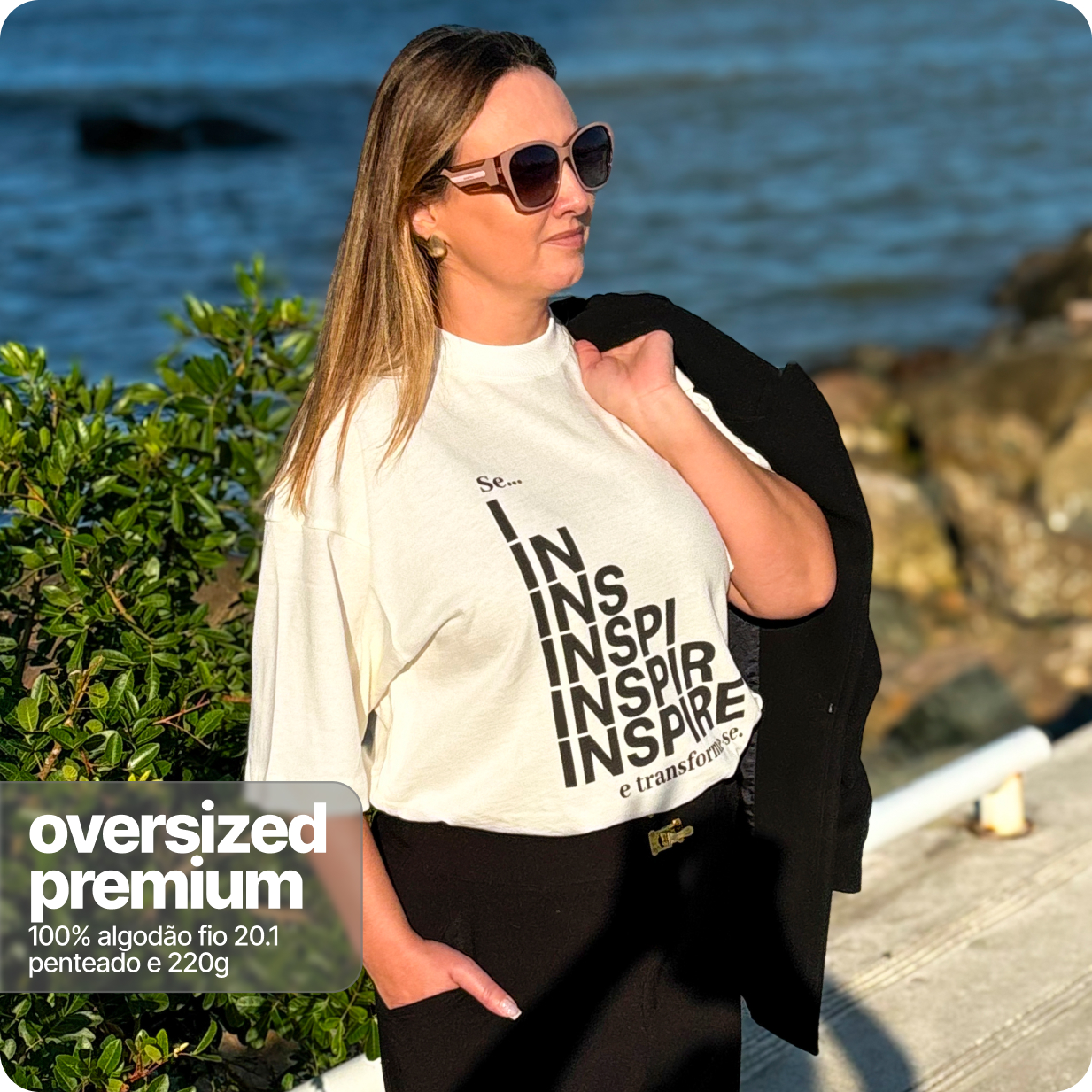 Camiseta Unissex Oversized – Inspire 