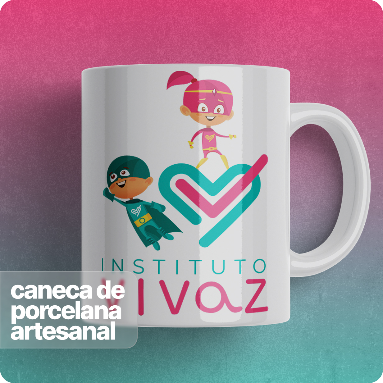 Caneca Mágica Estampada – Instituto Vivaz