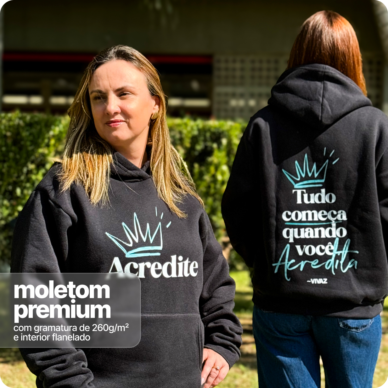 Moletom Canguru Prime  Unissex –  Tudo Começa Quando Voce Acredita