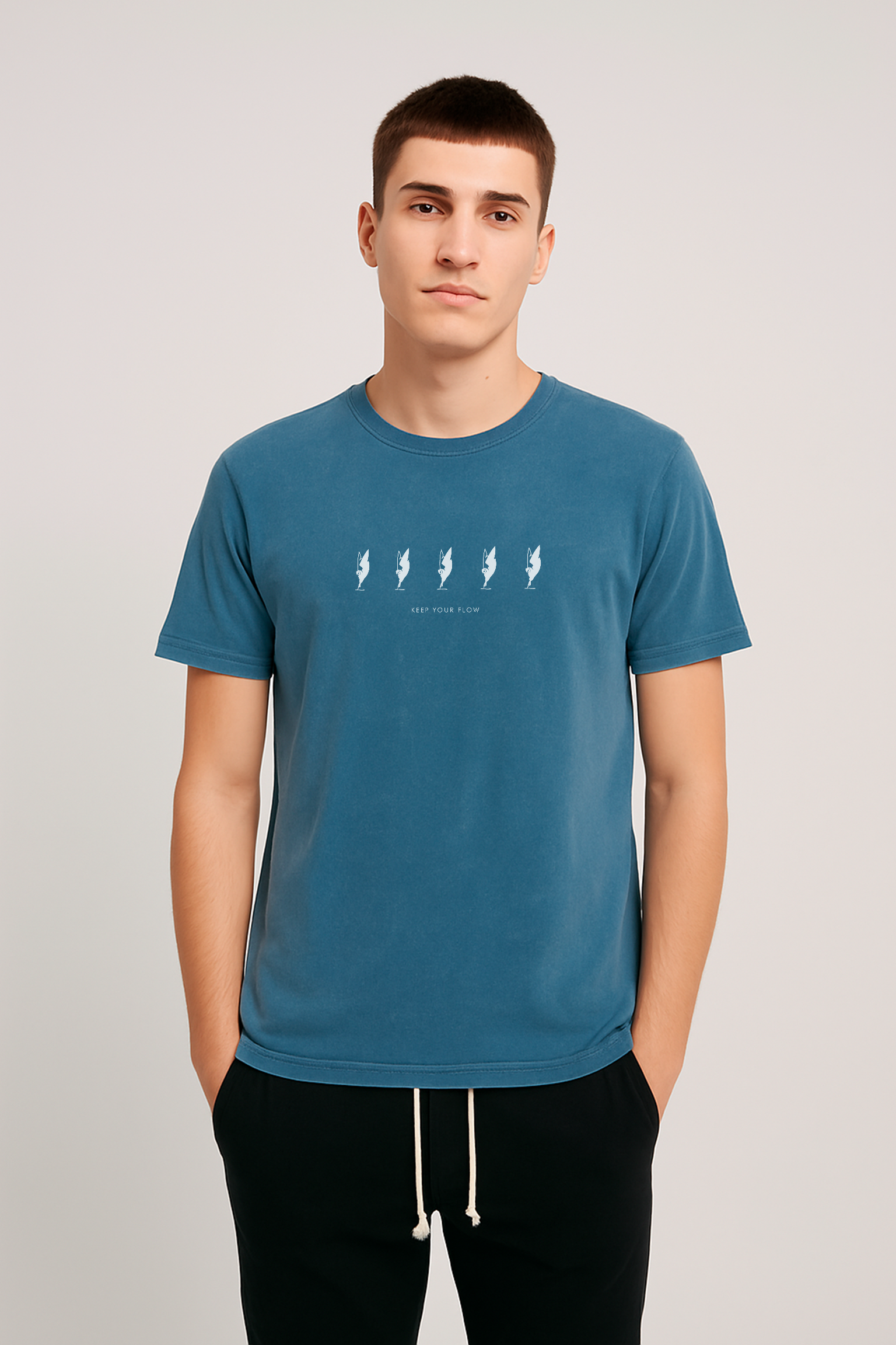 CAMISETA REGULAR 5 LOGOS ESTONADA