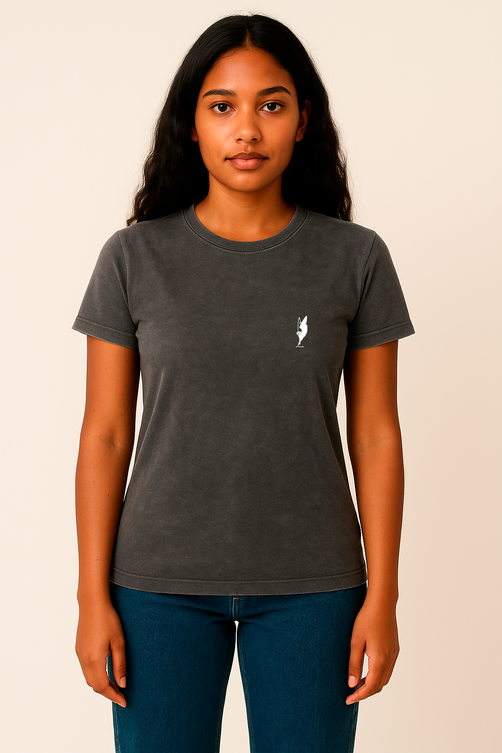 CAMISETA REGULAR ESTONADA LOGO