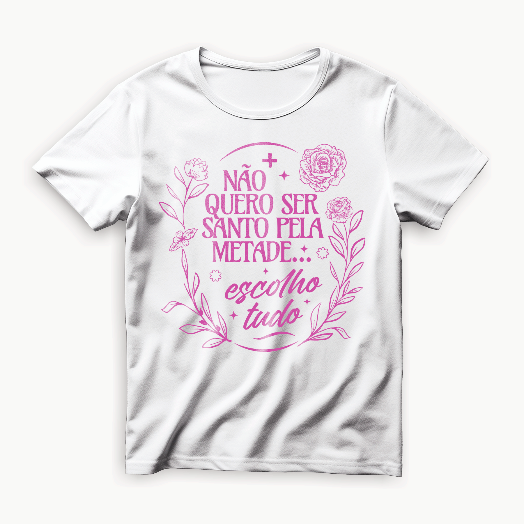 T-Shirt Santa Teresinha - Escolho Tudo