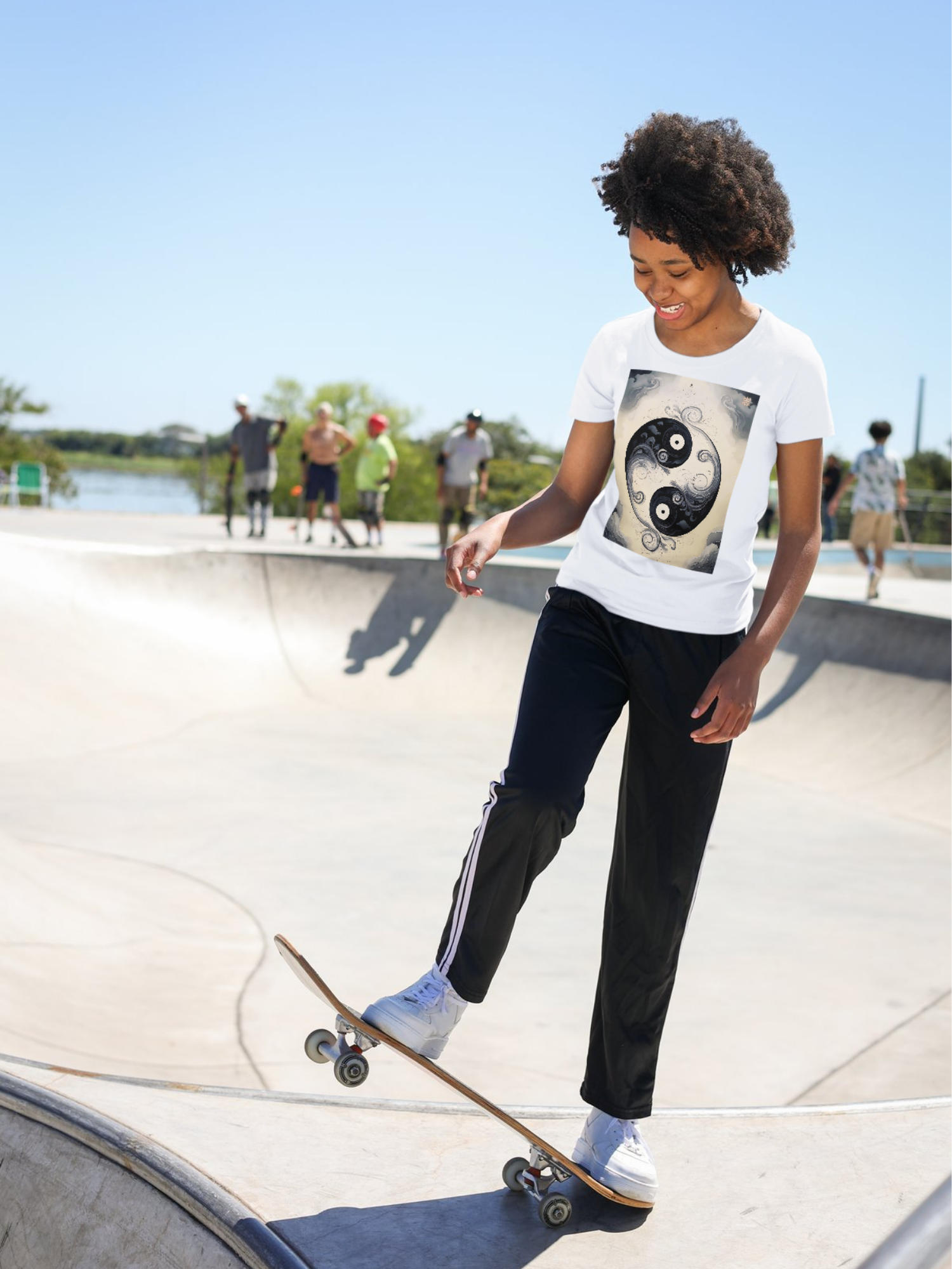 Camisa Unissex Névoa de Ying Yang 