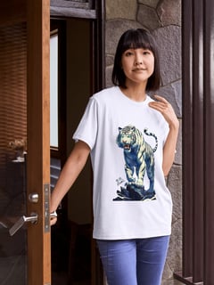 Camisa Unissex O Grande Tigre Branco