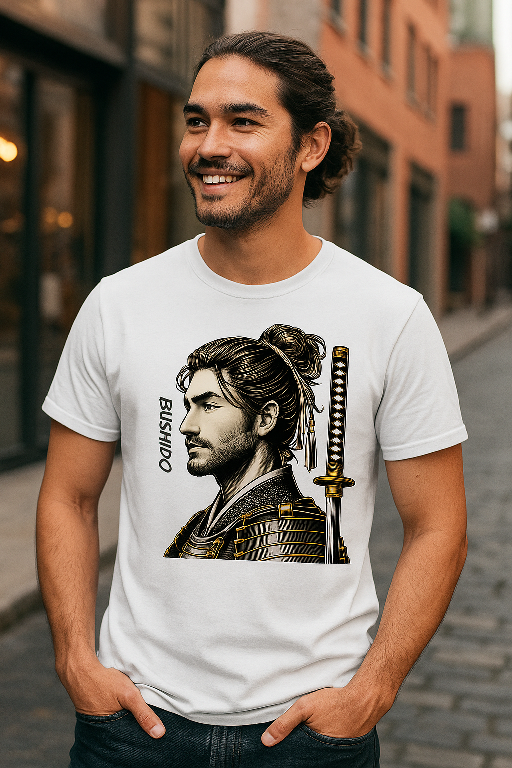 Camisa Unissex Samurai Bushido