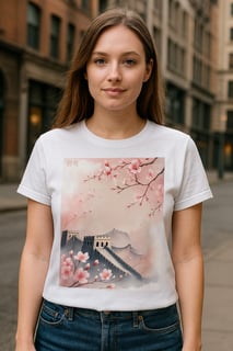 Camisa Unissex Cerejeira na Muralha