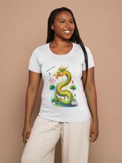 Camisa Feminina O Dragão Dourado