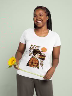 Camisa Feminina Tranquilidade do Sol Nascente