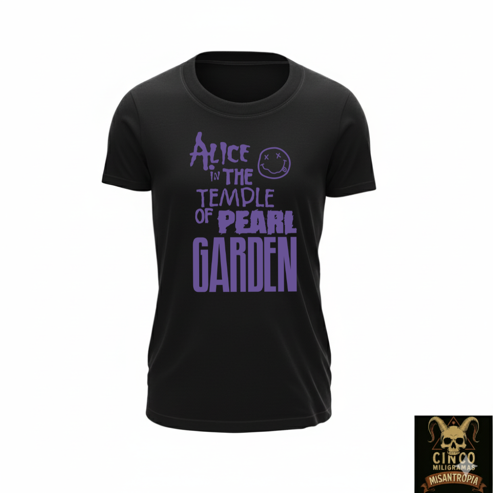 Alice in the Temple of Pearl Garden – Camiseta Feminina Grung