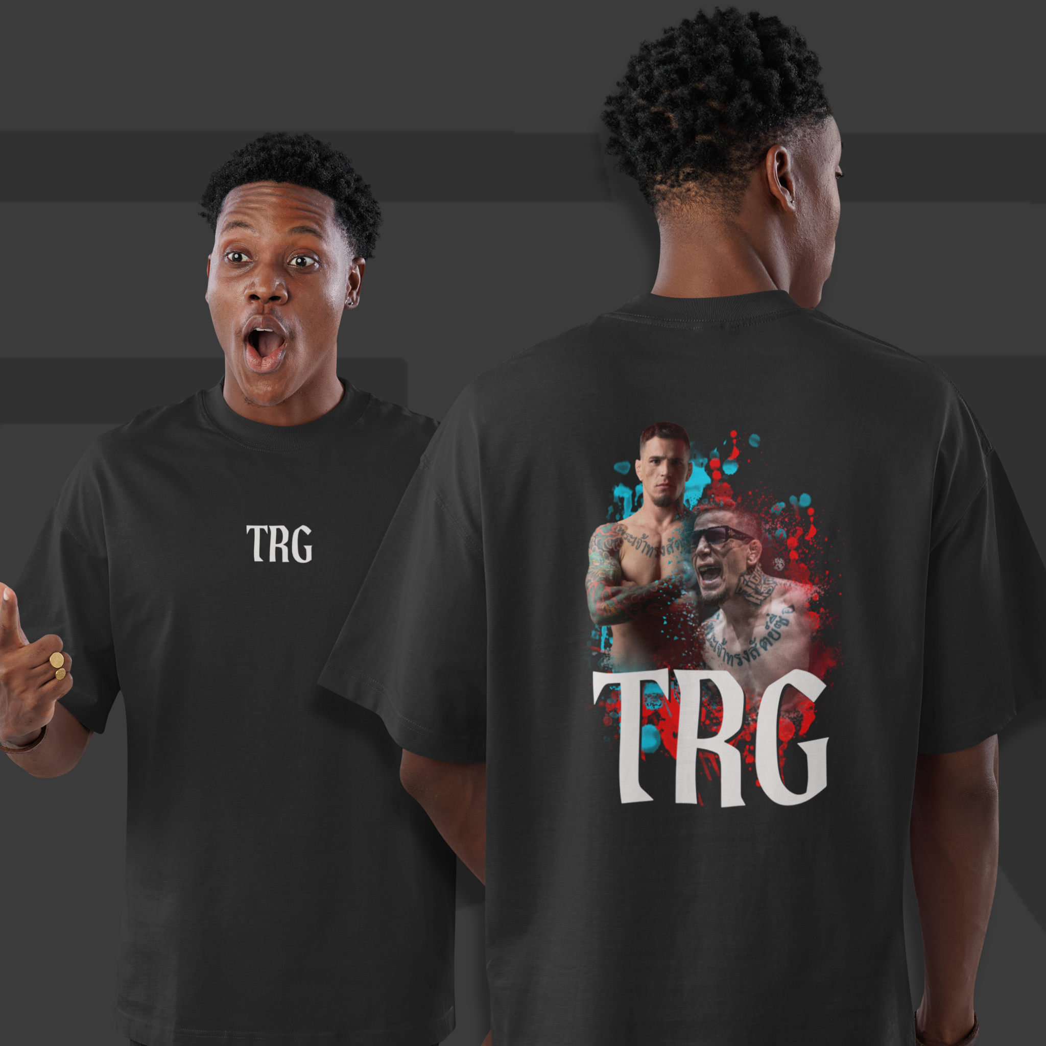 Camiseta Oversized - TRG Franco Atirador | Arte nas costas