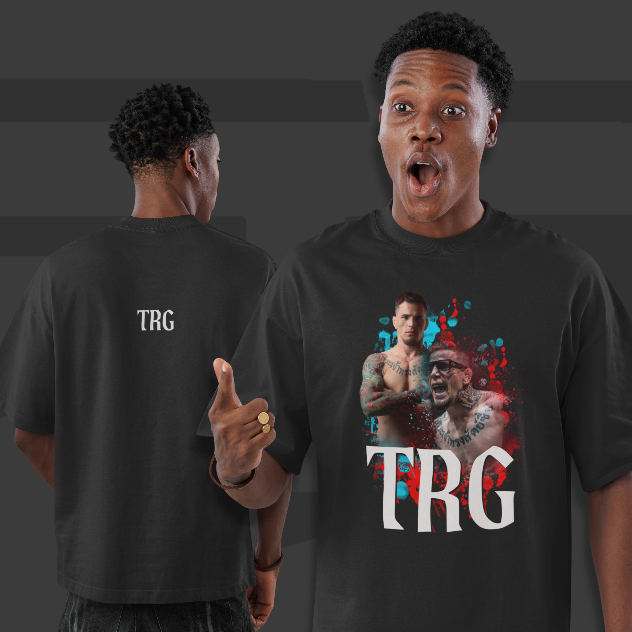 Camiseta Oversized - TRG Franco Atirador | Arte no peito