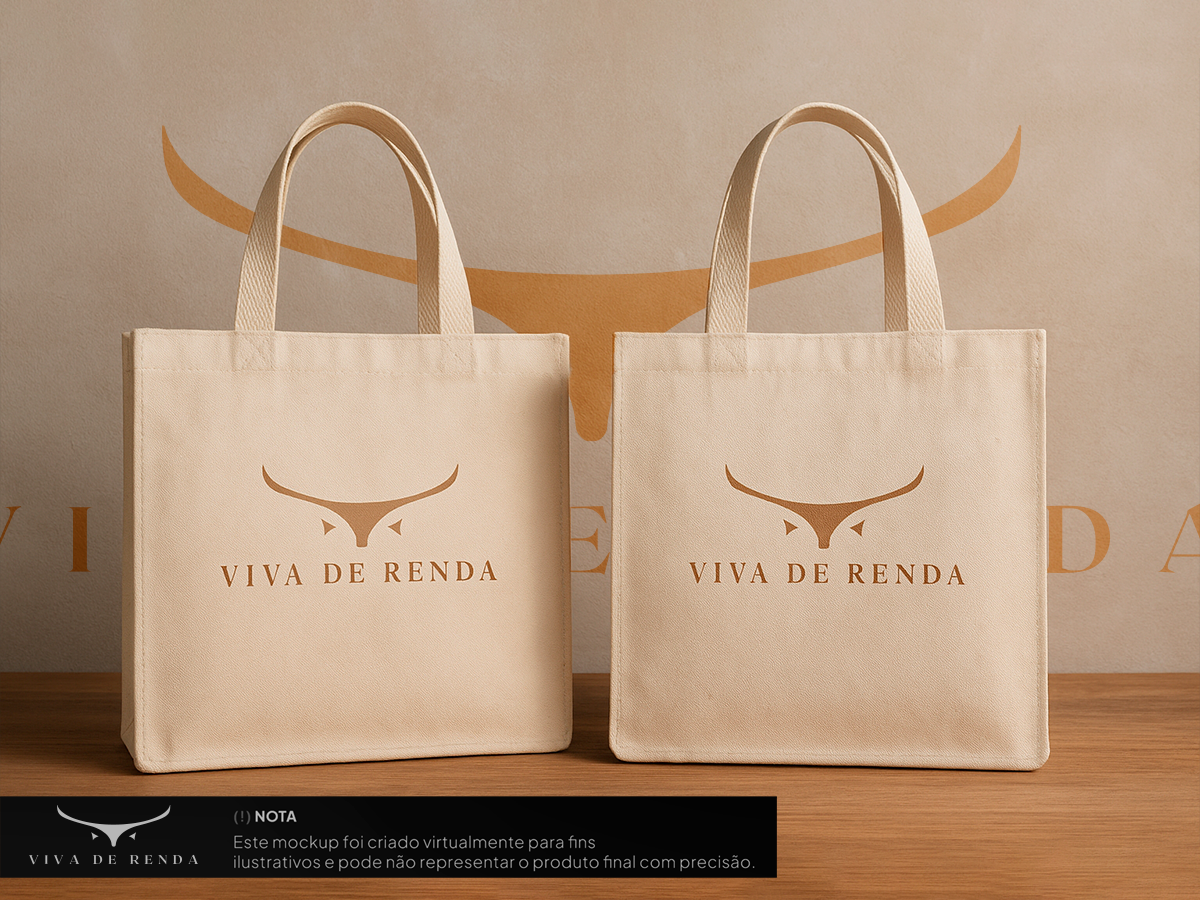 Eco Bag Grande | Bege - Viva de Renda