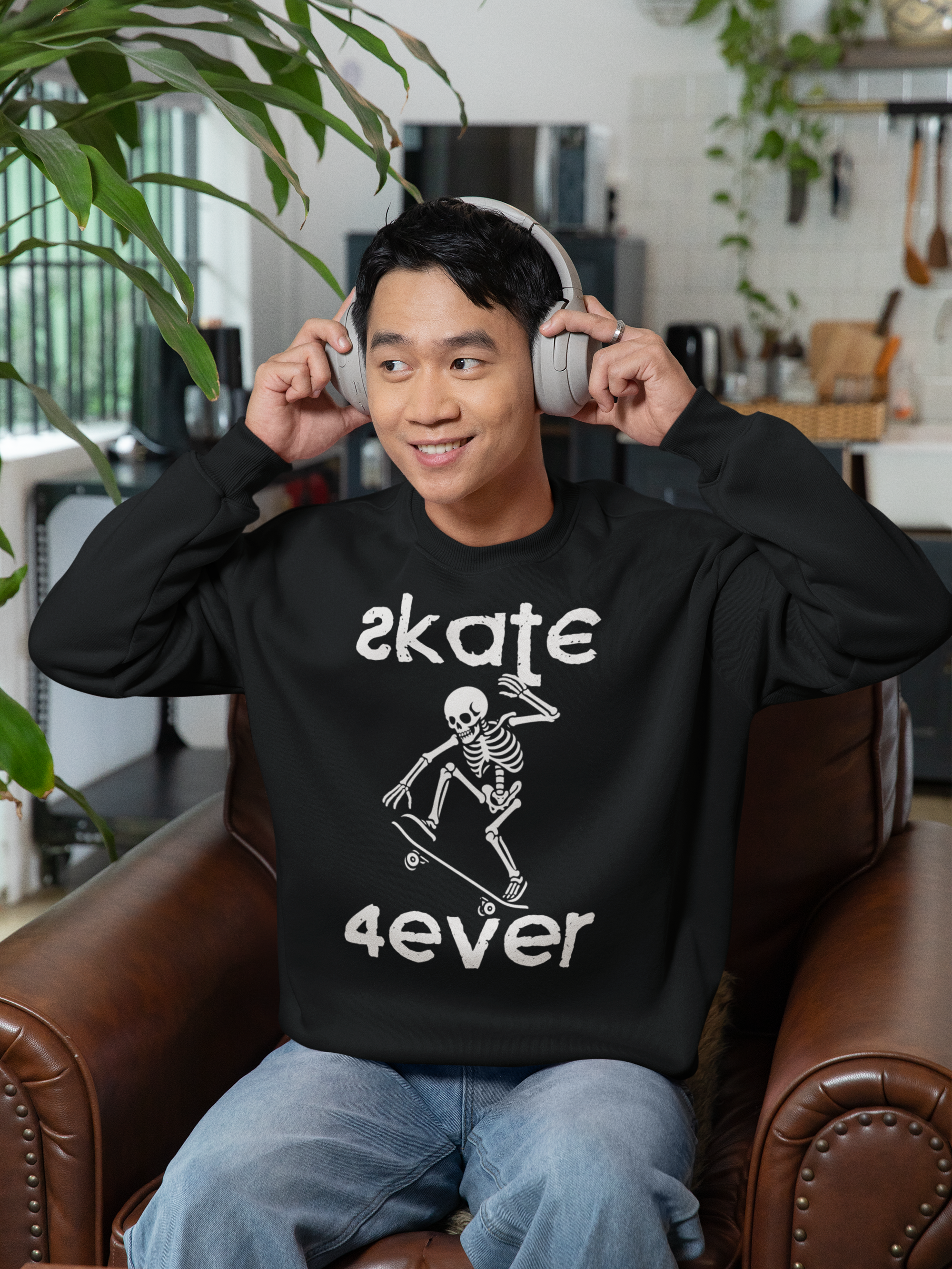 Moletom modelo Prime estampa frente SKATE 4EVER streetwear urbanwear masculino unisex