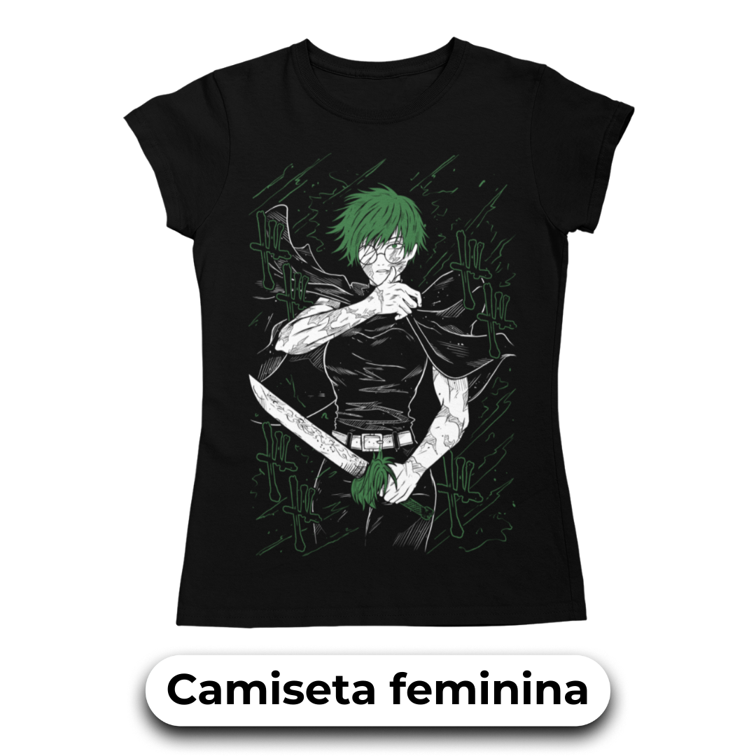 Camiseta TRADICIONAL da Maki Zenin | Jujutsu Kaisen