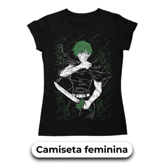 Camiseta TRADICIONAL da Maki Zenin | Jujutsu Kaisen