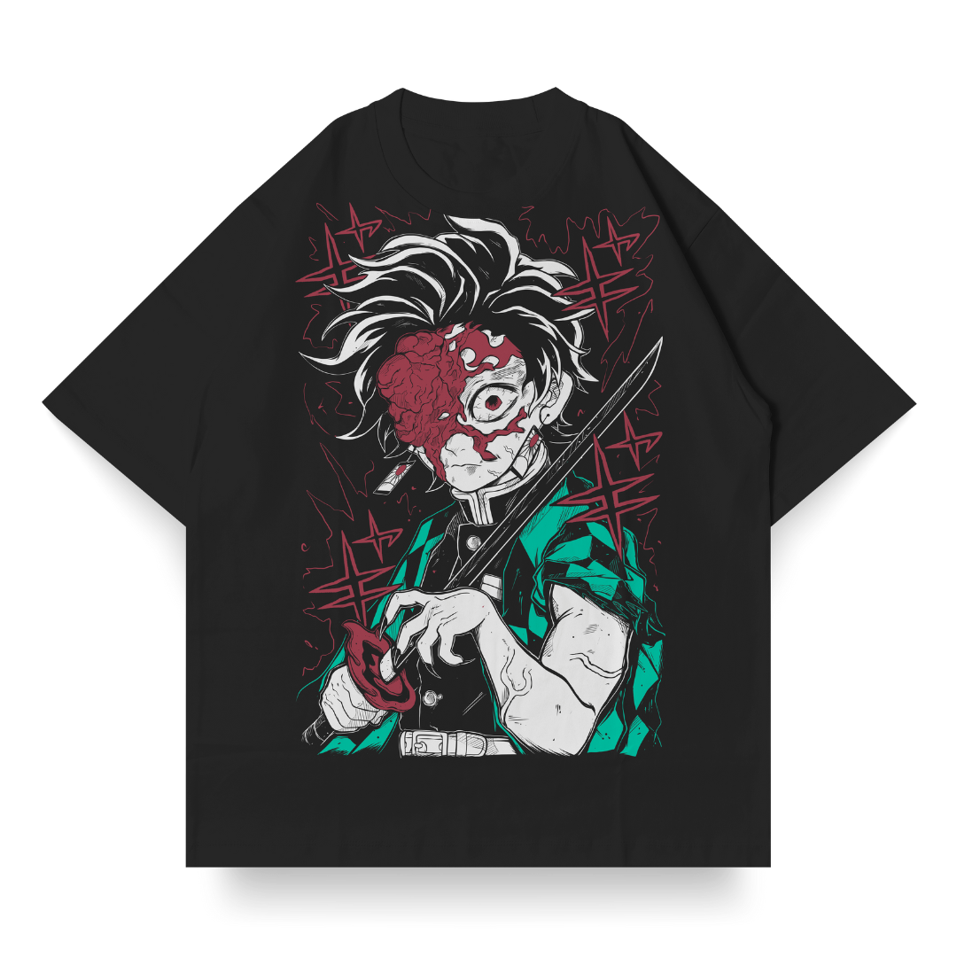 OVERSIZED SINGLE FRONT do Tanjiro Kamado | Demon Slayer