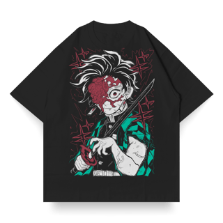 OVERSIZED SINGLE FRONT do Tanjiro Kamado | Demon Slayer