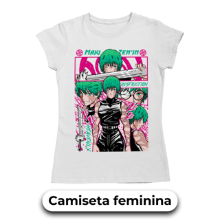 Camiseta TRADICIONAL da Maki Zenin | Jujutsu Kaisen