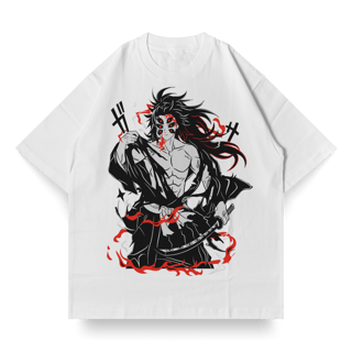 OVERSIZED Single Front Branca do Kokushibo | Demon Slayer