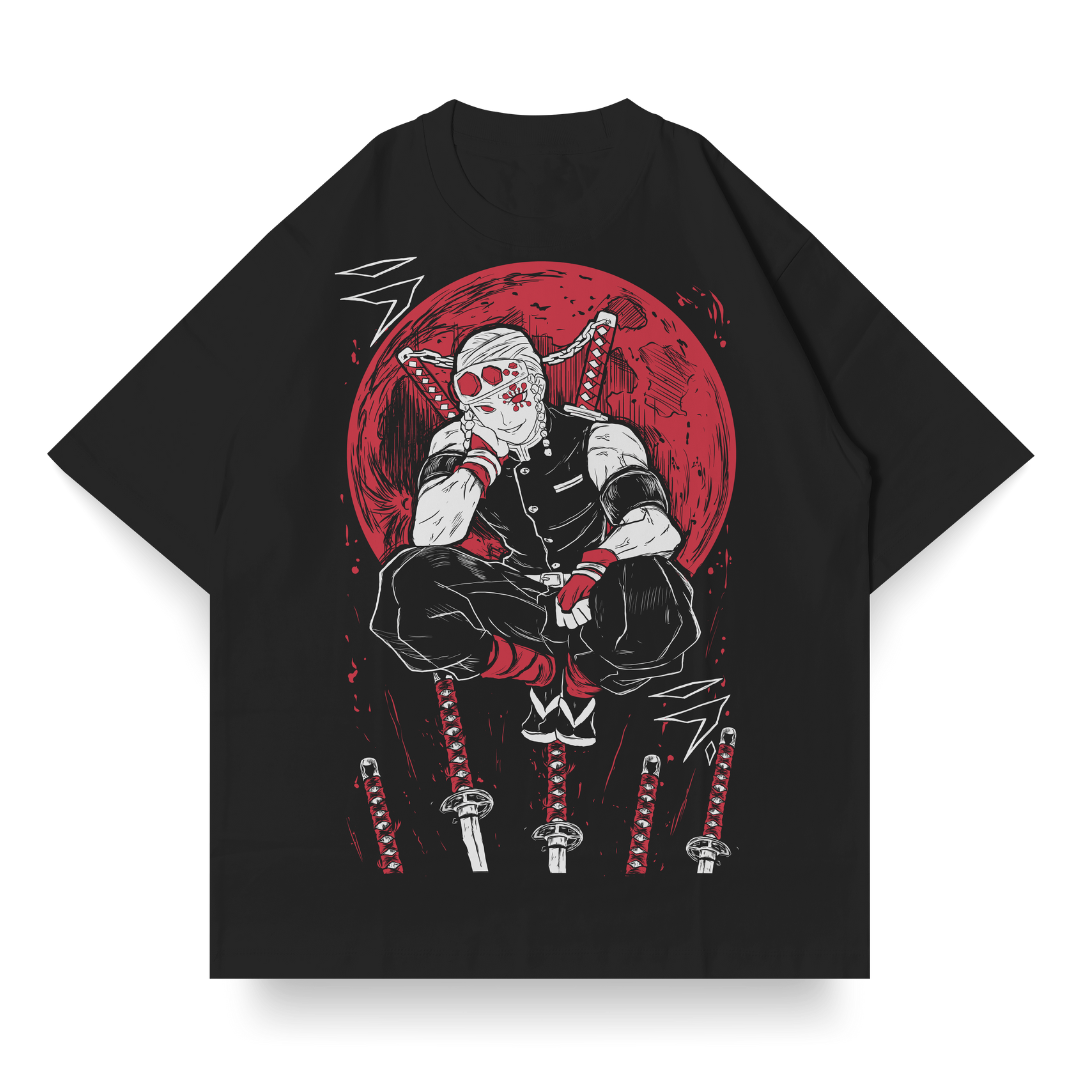 OVERSIZED Single Front Branca do Tengen Uzui | Demon Slayer