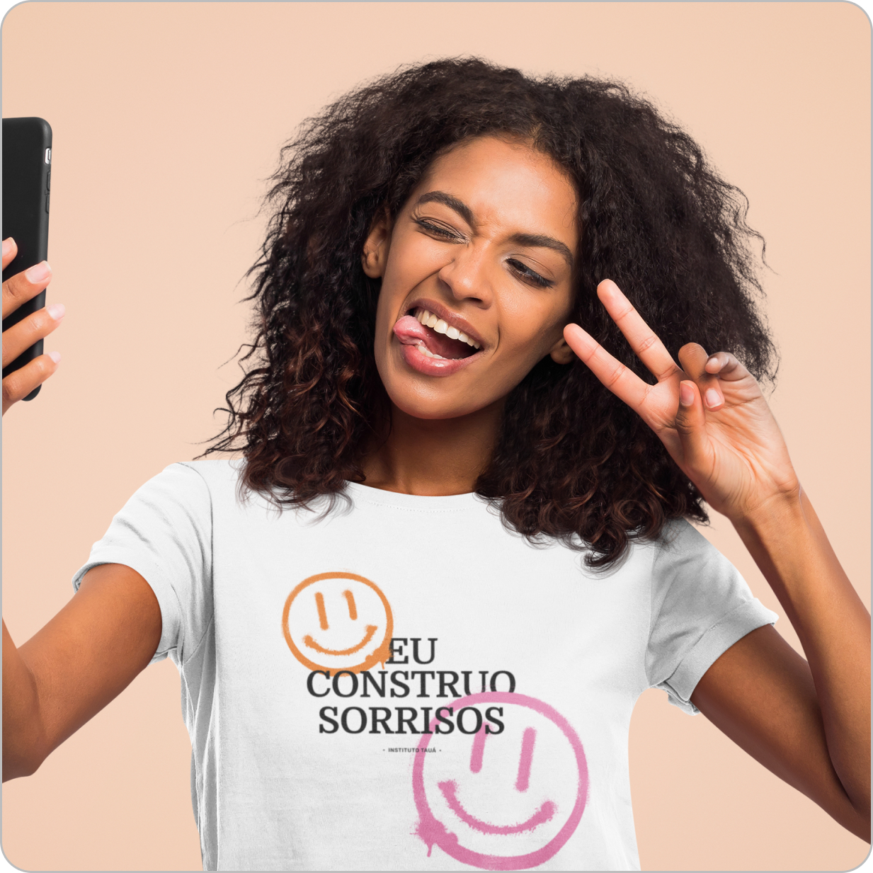 Camiseta Feminina Quality – Eu Construo Sorrisos 