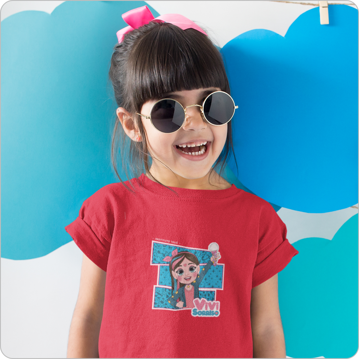 Camiseta Infantil Quality –  (2 a 8 Anos) Vivi Sorindo 
