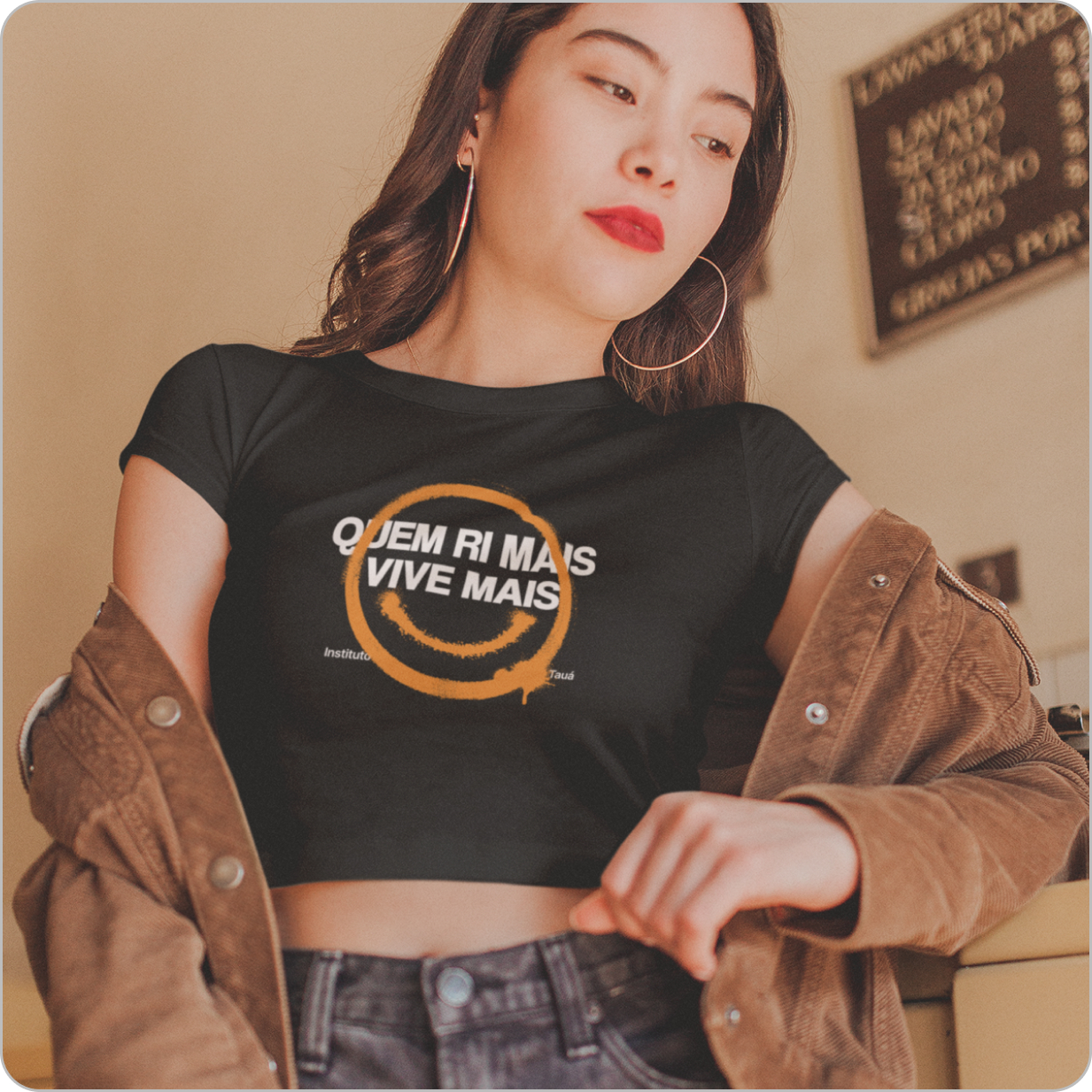 Cropped Feminino Quality – Quem Rir Mais Vive Mais 