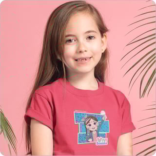 Camiseta Infantil Quality – (10 a 14 Anos) Vivi Sorrindo 