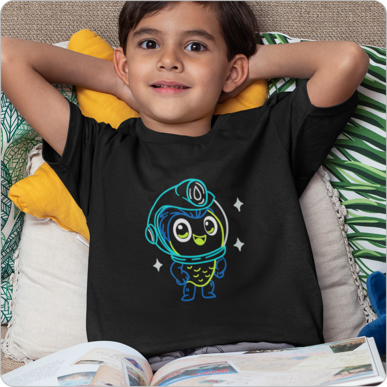 Camiseta Infantil Quality – (10 a 14 Anos) Peixonando Silhueta