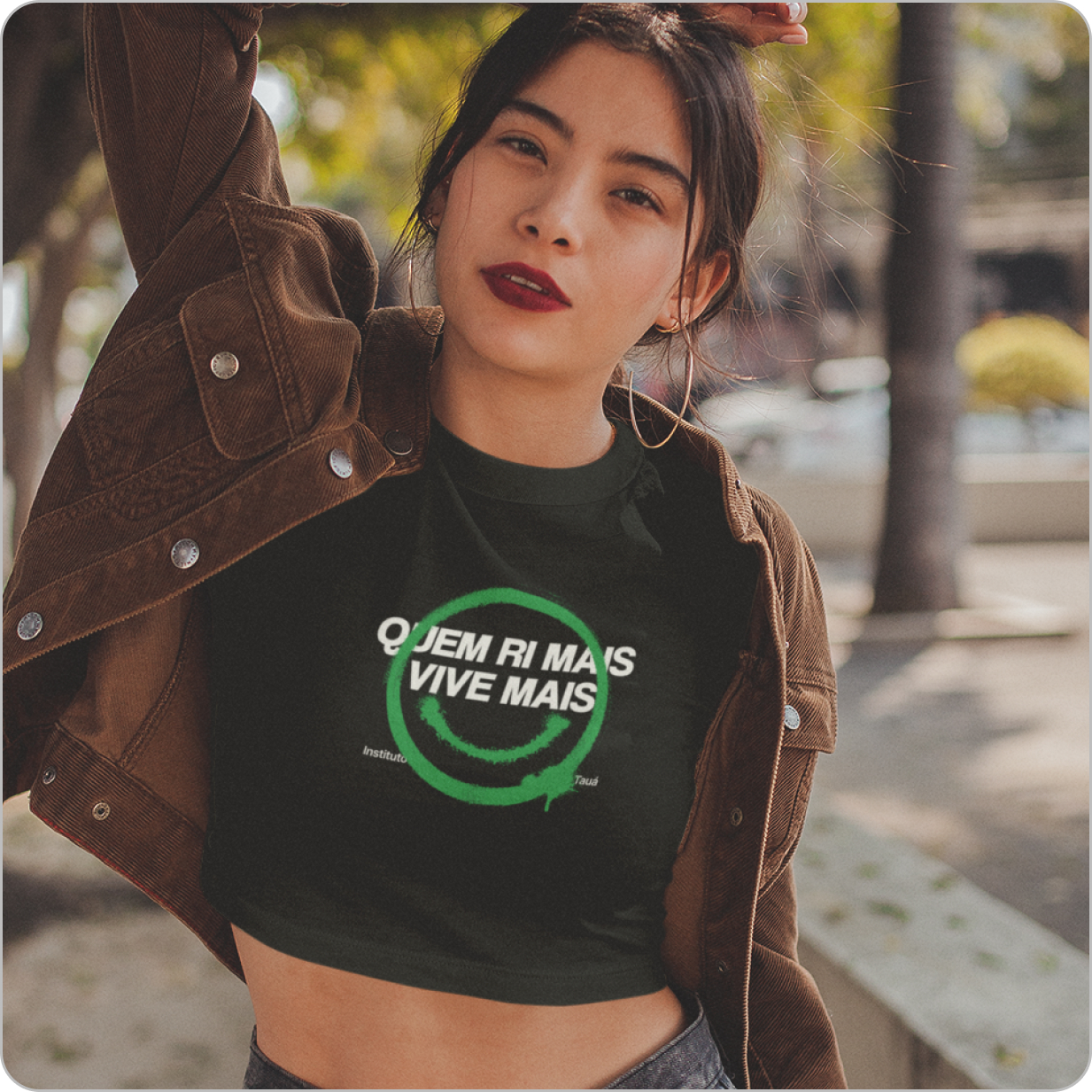 Cropped Feminino Quality – Quem Rir Mais Vive Mais 