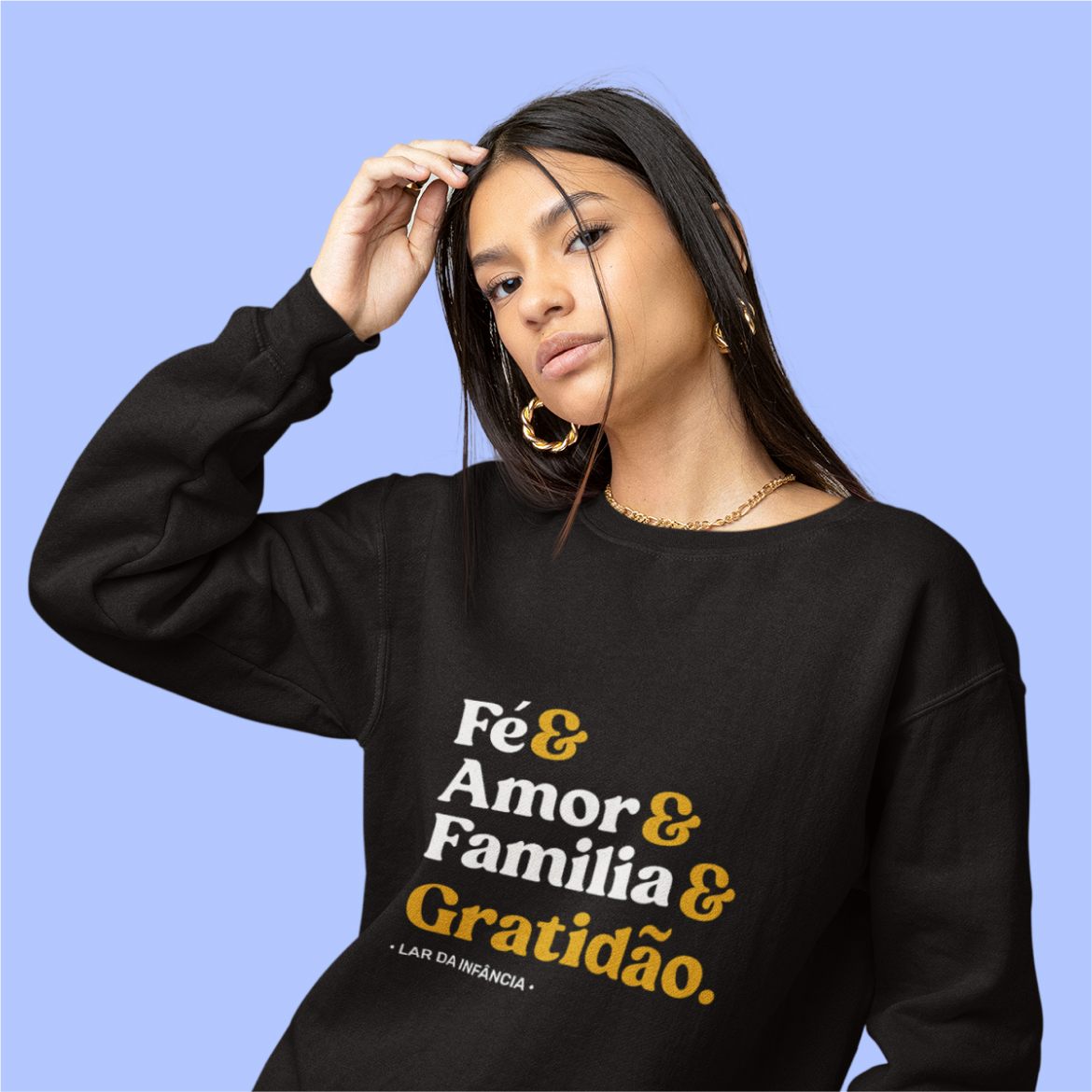 Moletom Blusão Prime Unissex – Fé Amor Familia 