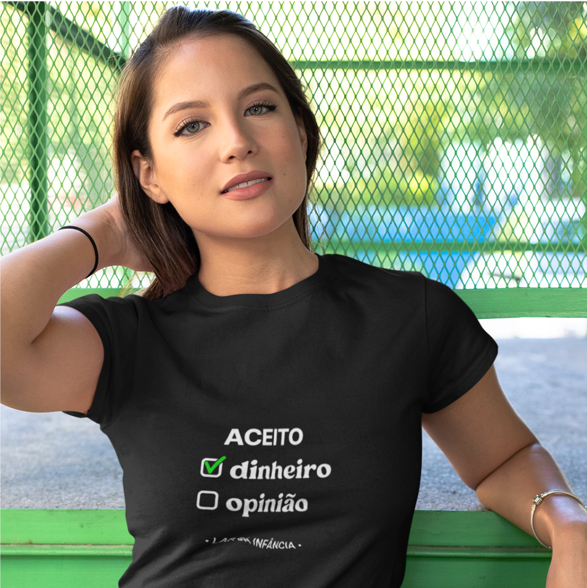 Camiseta Feminina Baby Long Quality – Aceito Dinheiro 