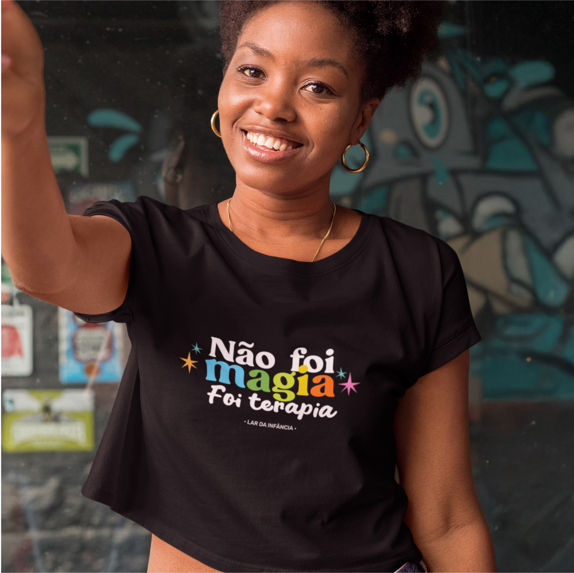 Cropped Feminino Quality –  Não Foi Magia, Foi Terapia 