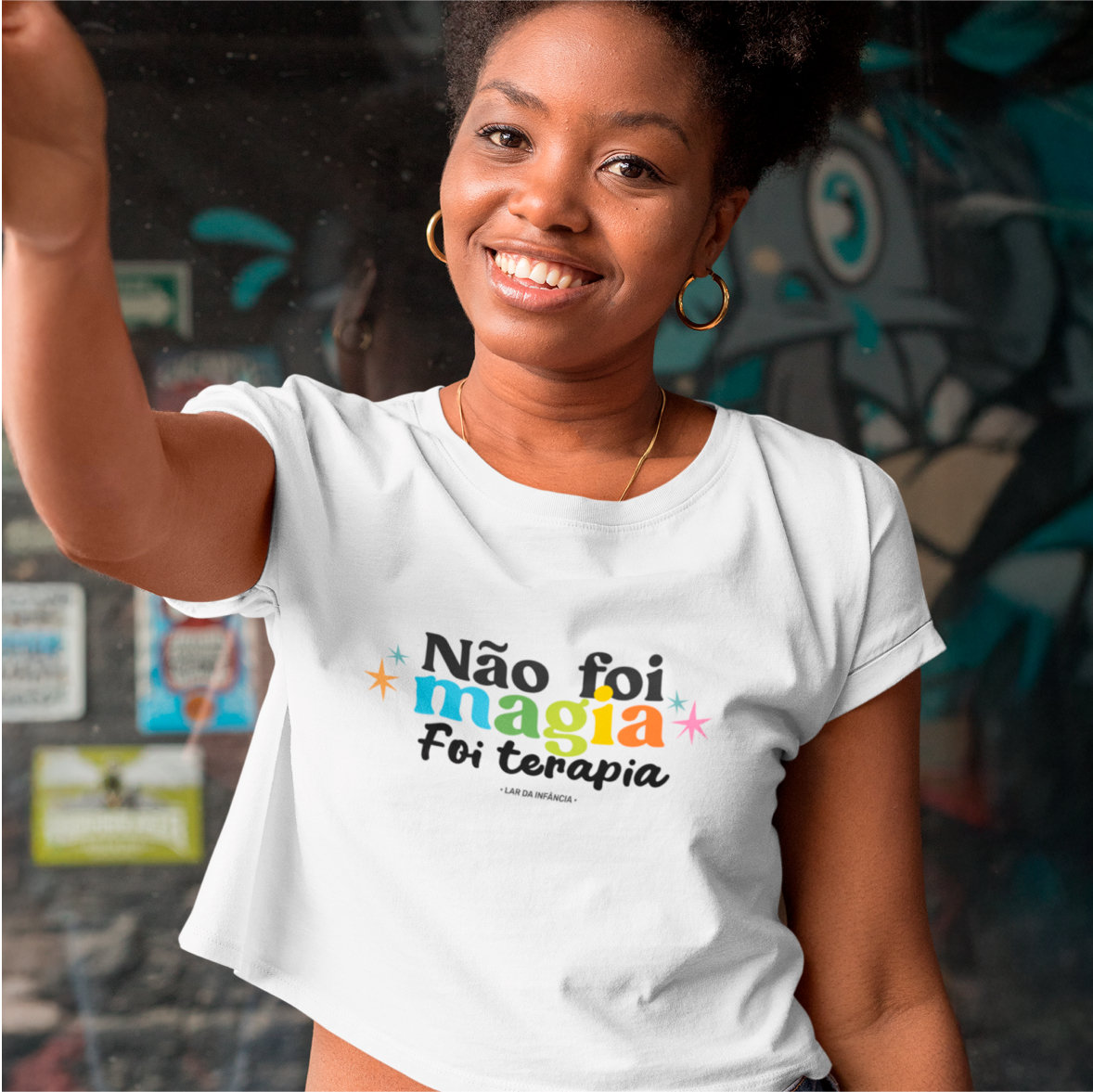 Cropped Feminino Quality –  Não Foi Magia, Foi Terapia 