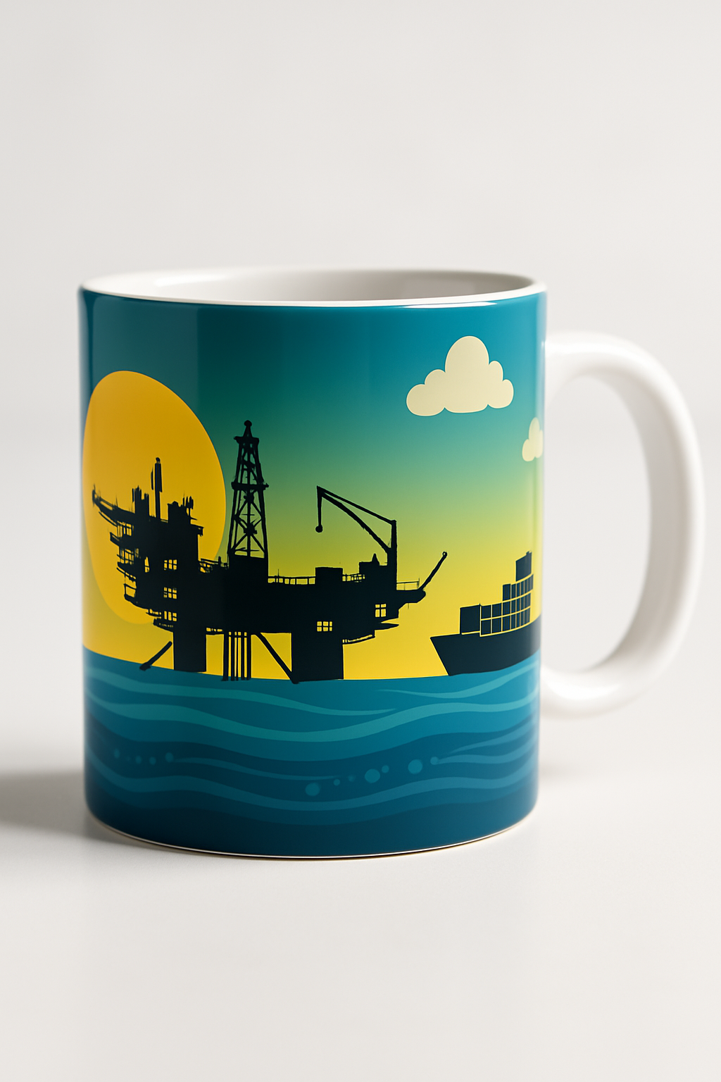 Caneca Vida Embarcada - Tema Náutico - Presente para Amantes do Mar
