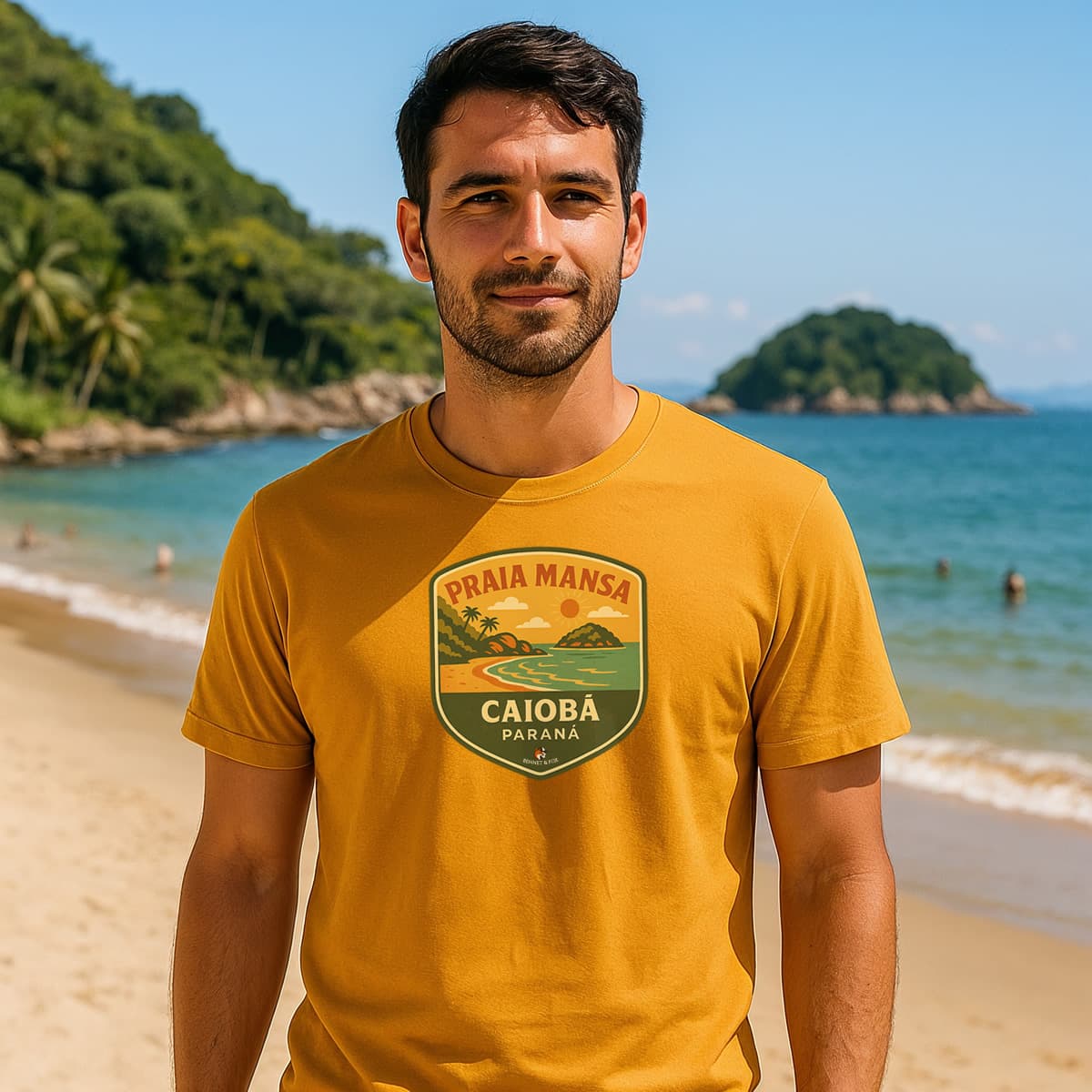 Camiseta Unissex Praia Mansa Caiobá | Litoral Paraná Vintage
