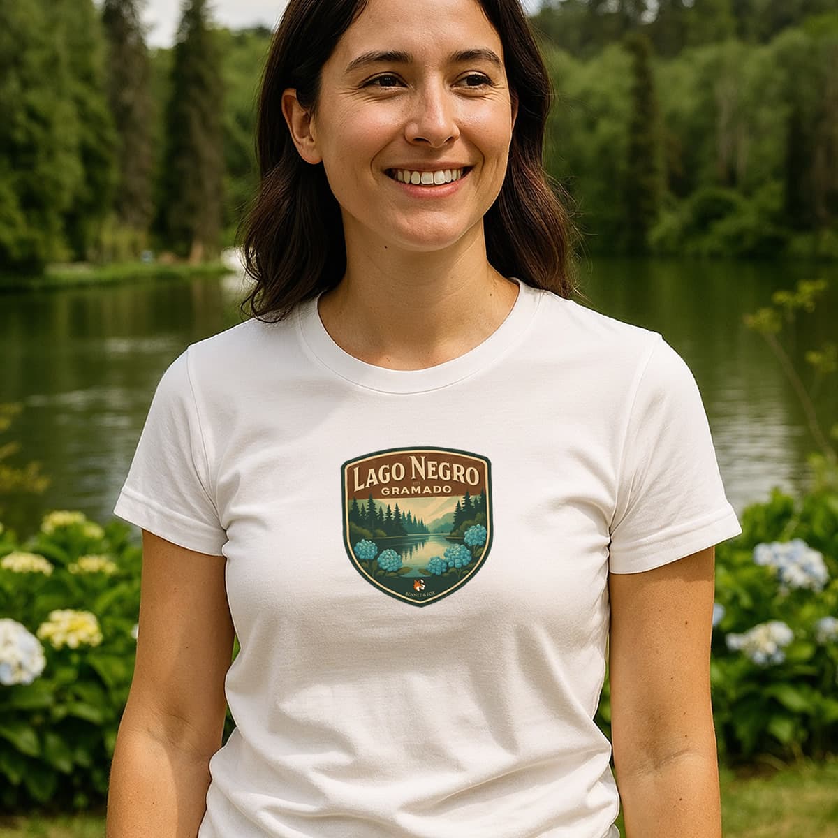 Camiseta Feminina Lago Negro Aventureira | Gramado Vintage