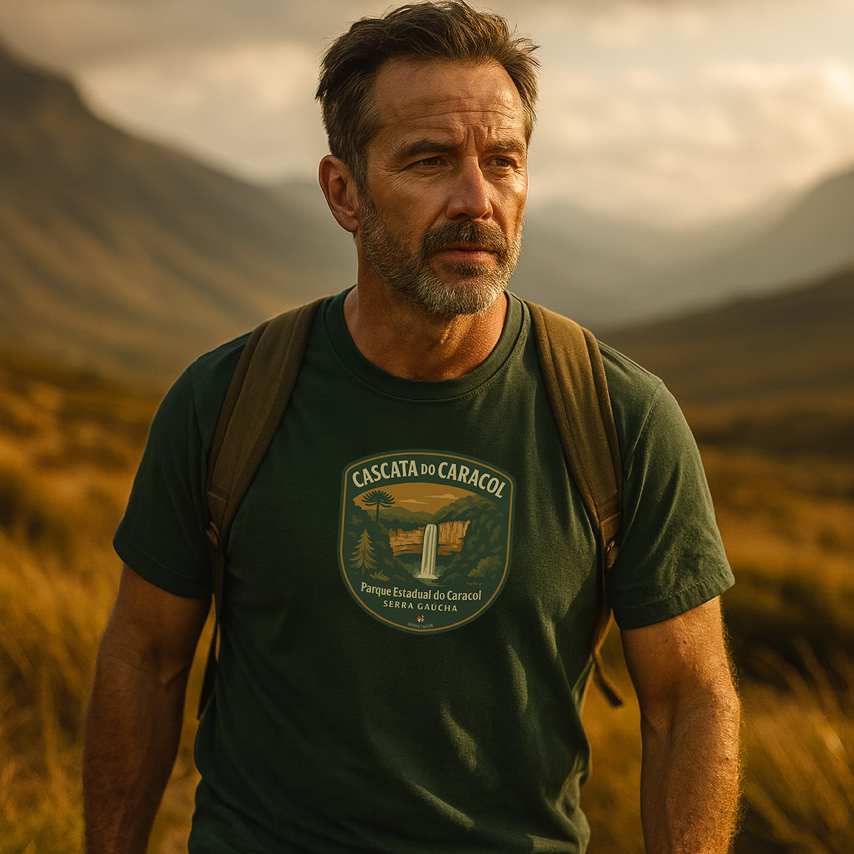 Camiseta Unissex Cascata do Caracol | Canela Serra Gaúcha