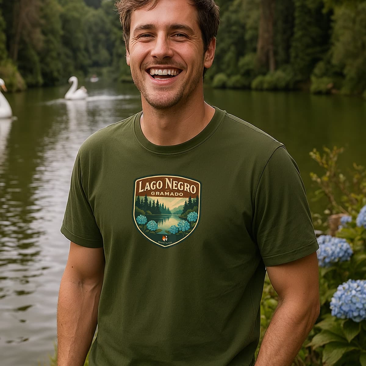 Camiseta Masculina Lago Negro Prime | Gramado Estilo Vintage