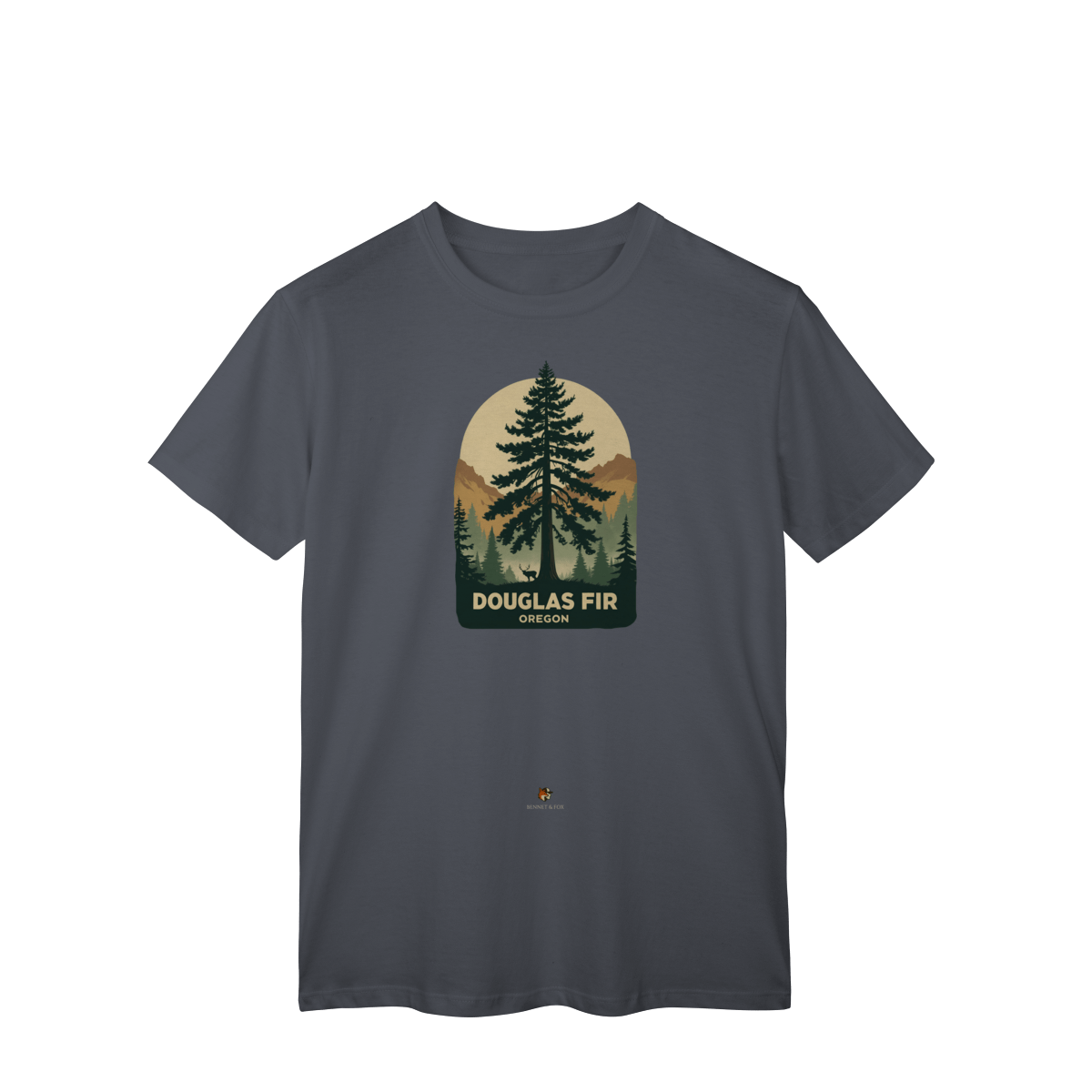 Camiseta Unissex Douglas Fir Oregon | Clássica Vintage