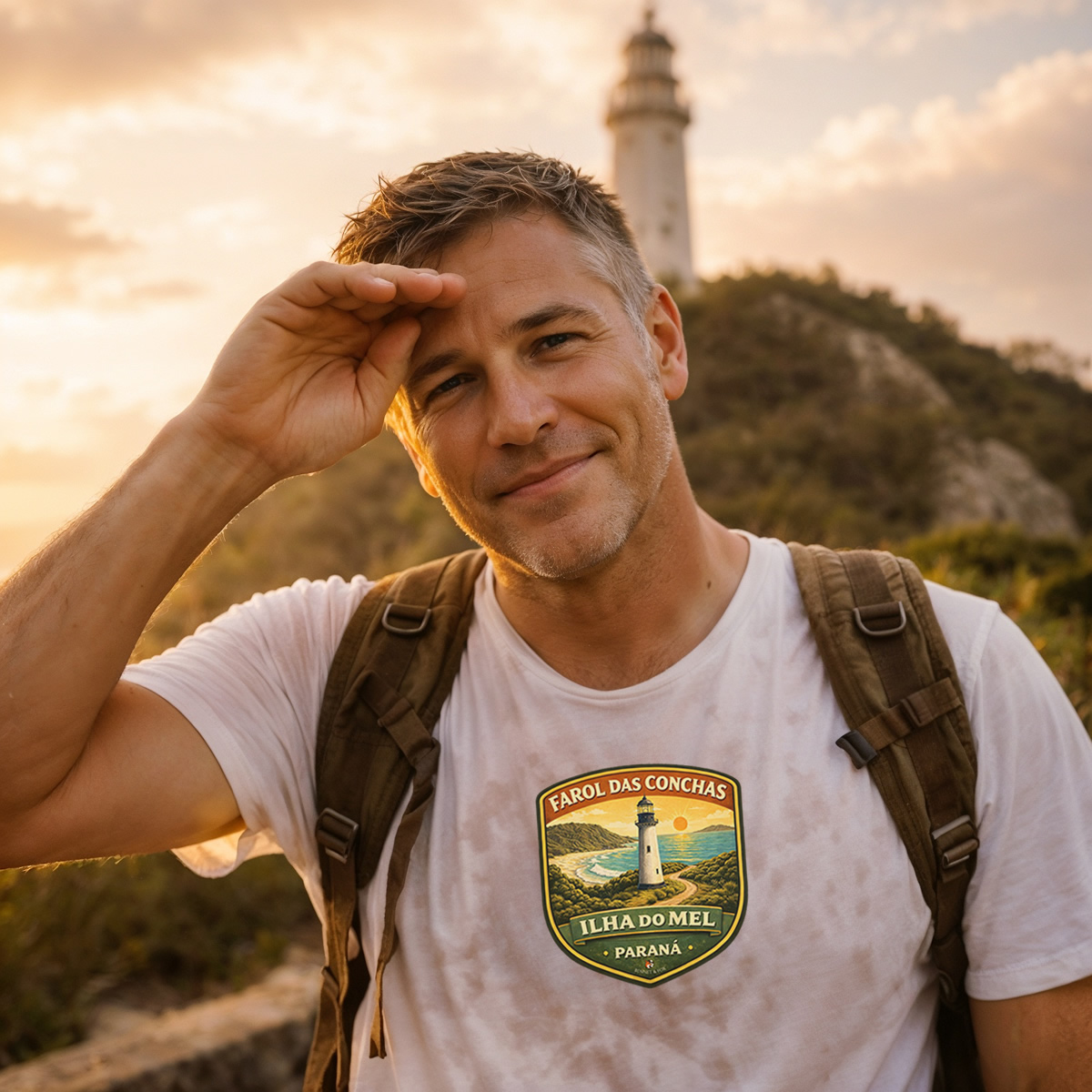 Camiseta da Ilha do Mel | Farol das Conchas