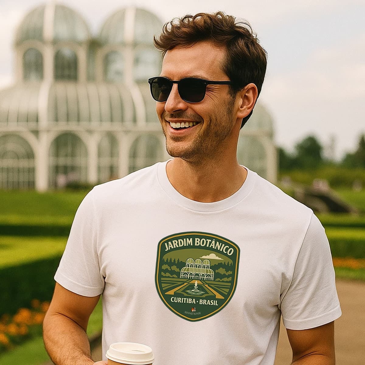 Camiseta Unissex Jardim Botânico | Curitiba Estilo Vintage