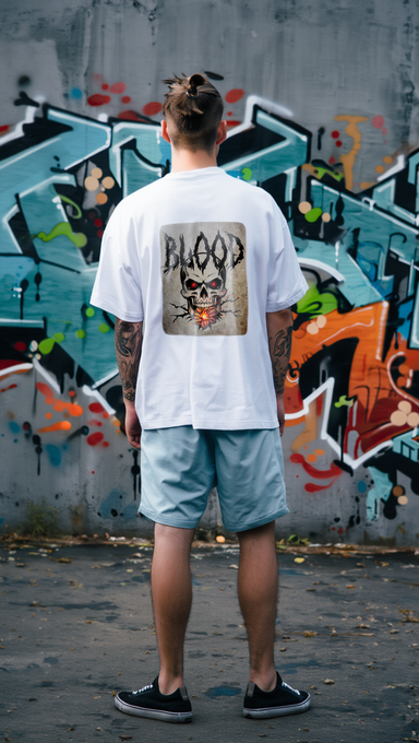Camiseta Oversized Blood Inferno